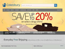 Tablet Screenshot of cokesbury.com